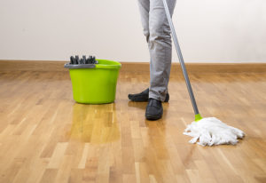 Mopping the floor